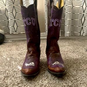 Game day TCU cowboy boots